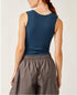 Clean Lines Muscle Cami - Free People - Navy